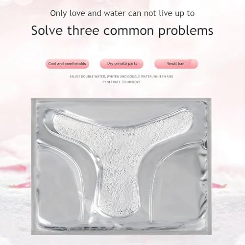 Laymoon 5-Pack T-Shaped Hydrogel Vajacial Mask ? Hydrating Bikini Mask with Hyaluronic Acid & Aloe Vera | Soothing Care for Razor Bumps, Dark Spots & Ingrown Hairs | Post-Hair Removal Skincare
