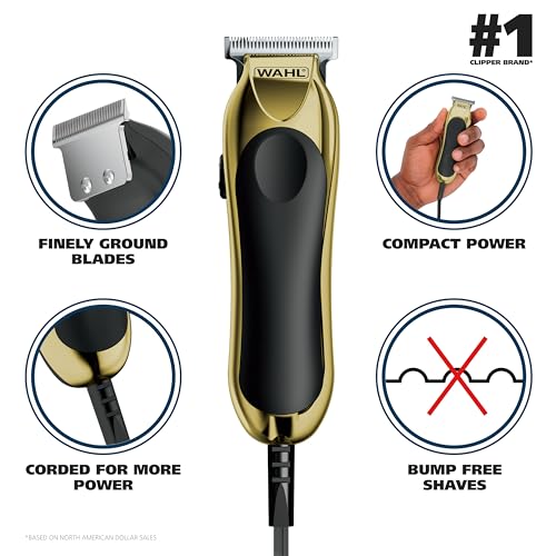 Wahl T-Pro Corded Men's Beard Trimmer - Bump-Free Precision