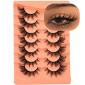 Fox Eye False Eyelashes - Wispy 7 Pairs Mink Lashes