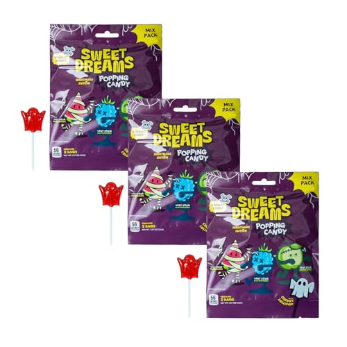 Sweet Dreams Spooky Ghost Popping Candy Mix - Sour Dip & Stickers