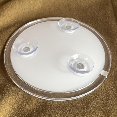 Fogless Shower Mirror with 3 Suction Cups, Shatterproof Anti-Fog