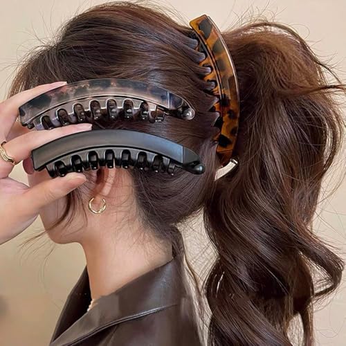 Banana Hair Clips for Women - 4 Pack Claw Clips