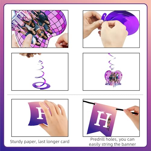 Singer Themed Birthday Party Decoration Set | Banner, Balloons & Toppers