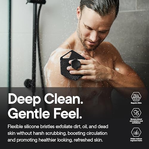 TOOLETRIES Silicone Body Scrubber 2.0 Charcoal