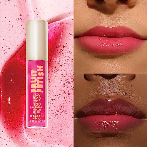 Milani Fruit Fetish Tinted Lip Oil - Raspberry Peach, 0.14 oz