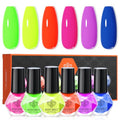 Modelones Neon Nail Polish Set – 6 Quick Dry Colors, No UV