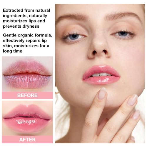 5 Pcs Aloe Strawberry Peach Red Cherry Avocado Color Changing Lipstick Set, Magic PH Mood Lipstick Long Lasting Moisturizing Lip Balm, Temperature Color Changing Lip Gloss,Hydrating Lip Care for Women