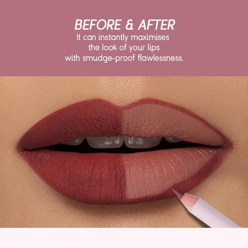 2-in-1 Waterproof Matte Lipstick & Lip Liner Pen Set