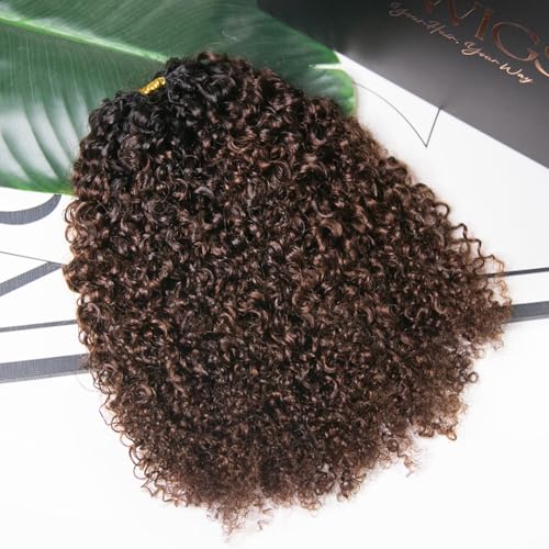 Human Hair Crochet Braids 18" - T1B/4 Kinky Curly
