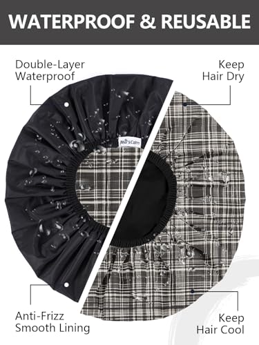 Men's Reusable Shower Cap Waterproof Double-Layer