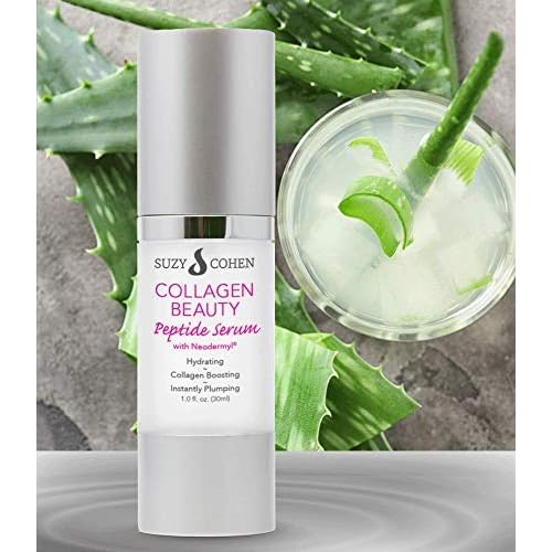 Suzy Cohen, Collagen Beauty Peptide Serum, Collagen Boosting, Instant Plumping Skin Elasticity, Firmness 30 ml