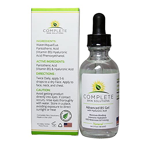 Advanced B5 Hydrating Gel With Hyaluronic Acid-2 oz Moisturizing & Hydrating Face Serum For Skin Rejuvenation?Nutritious Natural Formula With Firming, Plumping & Healing Properties
