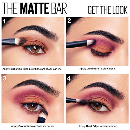Maybelline The Matte Bar Eyeshadow Palette - 12 Warm Shades