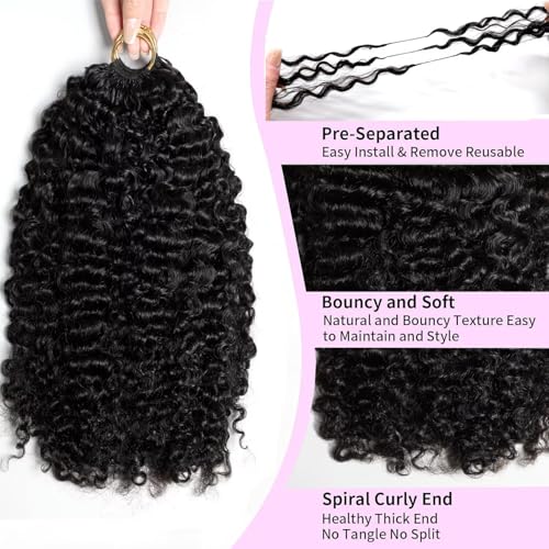 PERISMODA 12 Inch Burmese Curly Human Hair Crochet Bundles 15A 100% Remy