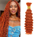 24" Ginger Boho Braiding Hair - Brazilian Virgin Deep Curly Extensions
