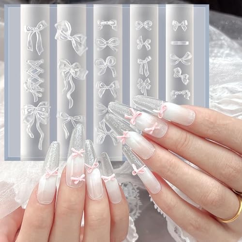 3D Bow Silicone Nail Mold for Gel Art - Reusable Bow Charms