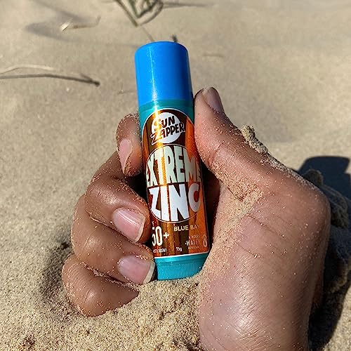 Sun Zapper (Blue Bay) Extreme Zinc Stick - Blue Colour Mineral Sunscreen Stick SPF50+ UVA/UVB+ Unbeatable Sun Protection Sunblock, Sun Cream Made in Australia