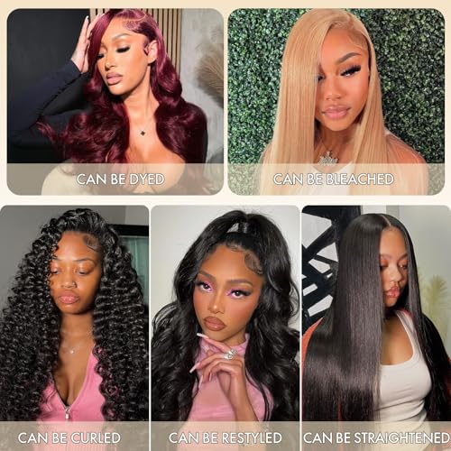 Brazilian Virgin Hair Bundles Straight 12 14 16" + 4x4 Closure