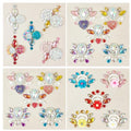 20Pcs Face Gem Stickers - Rhinestone Forehead Decals for Festivals