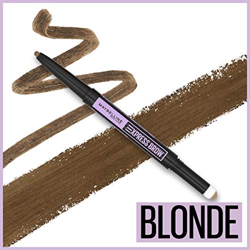 Maybelline New York Maybelline Express Brow 2-in-1 Pencil and Powder, Blonde, 0.02 Fl. Ounce, 250 Blonde, 0.02 fluid_ounces (Pack of 2)