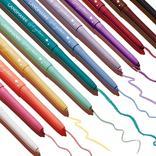 12-Color Pro Eyeliner Set - Waterproof Liquid Eye Liner Pens