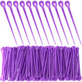 Alpinleux 100 Pcs Purple Hair Roller Pins - Plastic Clip Roller Picks for Hair Curling