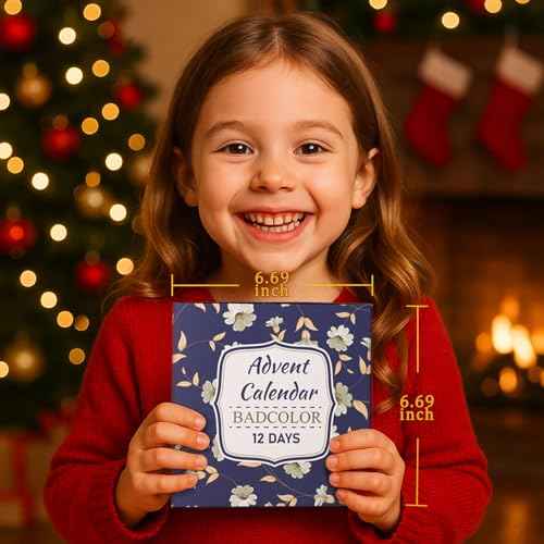 Advent Calendar 2025, 12 Days Christmas Countdown Calendar - Individually Boxed Makeup Gift Set, Xmas Beauty & Cosmetics Surprise Full Makeup Kit for Women Teen Girls