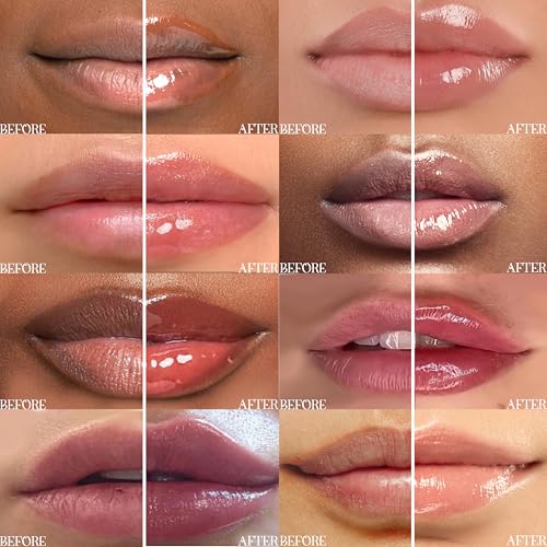 Rosee Lip Gloss Vegan & Cruelty Free Treatment, Professional Make up, Long Lasting Glossy with Shea Butter, Moisturize, Protect & Smooth, High Shine, Non-Sticky (n.Cotton Candy, 0.5)