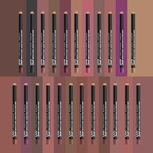 NYX Suede Matte Lip Liner - Long-Lasting Purple Pencil for Defined Lips