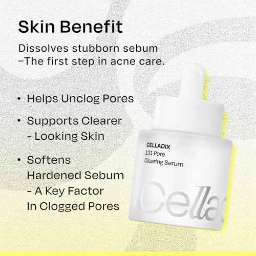 Celladix Sebum Rebalancing Rx 131 Ampoule | Pore Clearing Serum | Tighten Enlarged Pores | Repair Skin Barrier | Rapid Soothing for Daily Use | Oily & Combination Skin| 1.01 Fl Oz