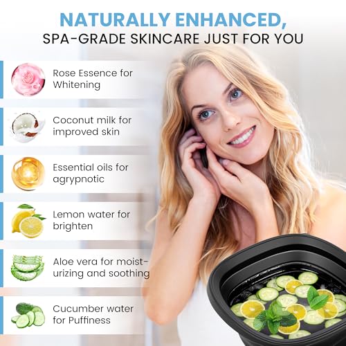 Face Bowl for Ice - Ice Face Plunge Bowl Collapsible, Silicone Facial Tub for Cold Water Therapy, Large Portable Ice Bath Basin for Skin Tightening, Puffiness Relief, Dunking and Rejuvenation, Unisex