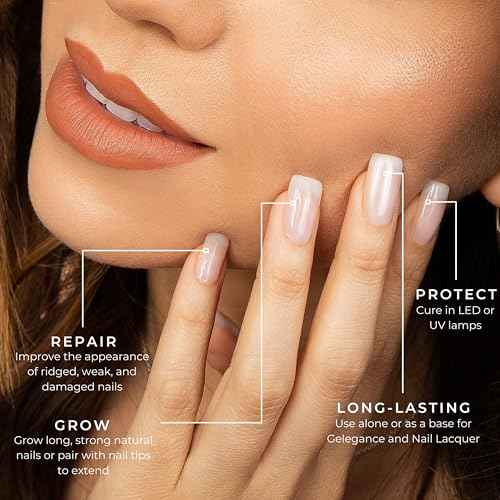 Tammy Taylor Plump Builder Gel Natural Nail Strengthener & Growth Hardener Repair Treatment Serum for Weak & Damaged Nails, Ridge Filler Base Coat Nail Polish, Clear Rubber Base, Endurecedor De U?as