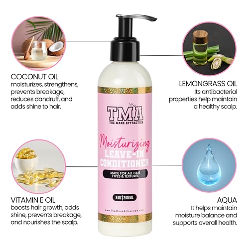 Moisturizing Leave-In Conditioner for Curly Hair - Frizz Control & Hydration