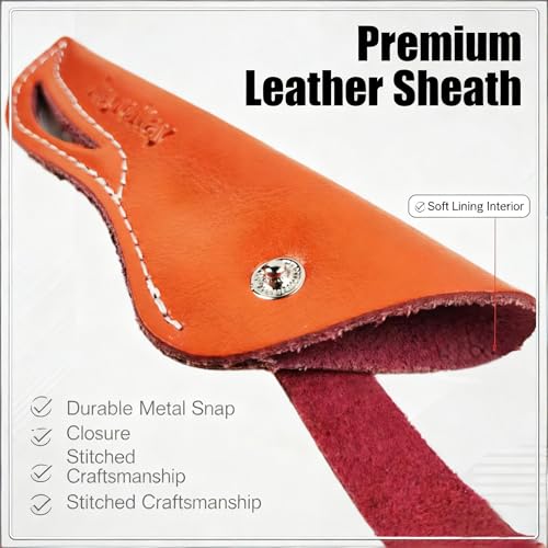 Barber Hair Scissor Case - Premium Leather Sheath for 6" & 7"