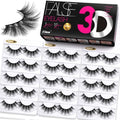 Eliace 3D Mink False Eyelashes 15 Pairs Wispy Cat Eye