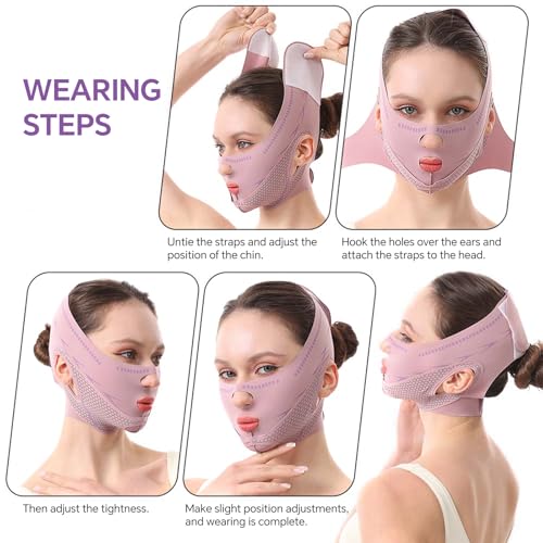 V-Line Chin Lift Mask with Double Chin Reducer Strap