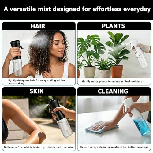 VIGOR PATH 200ml Continuous Mist Spray Bottle