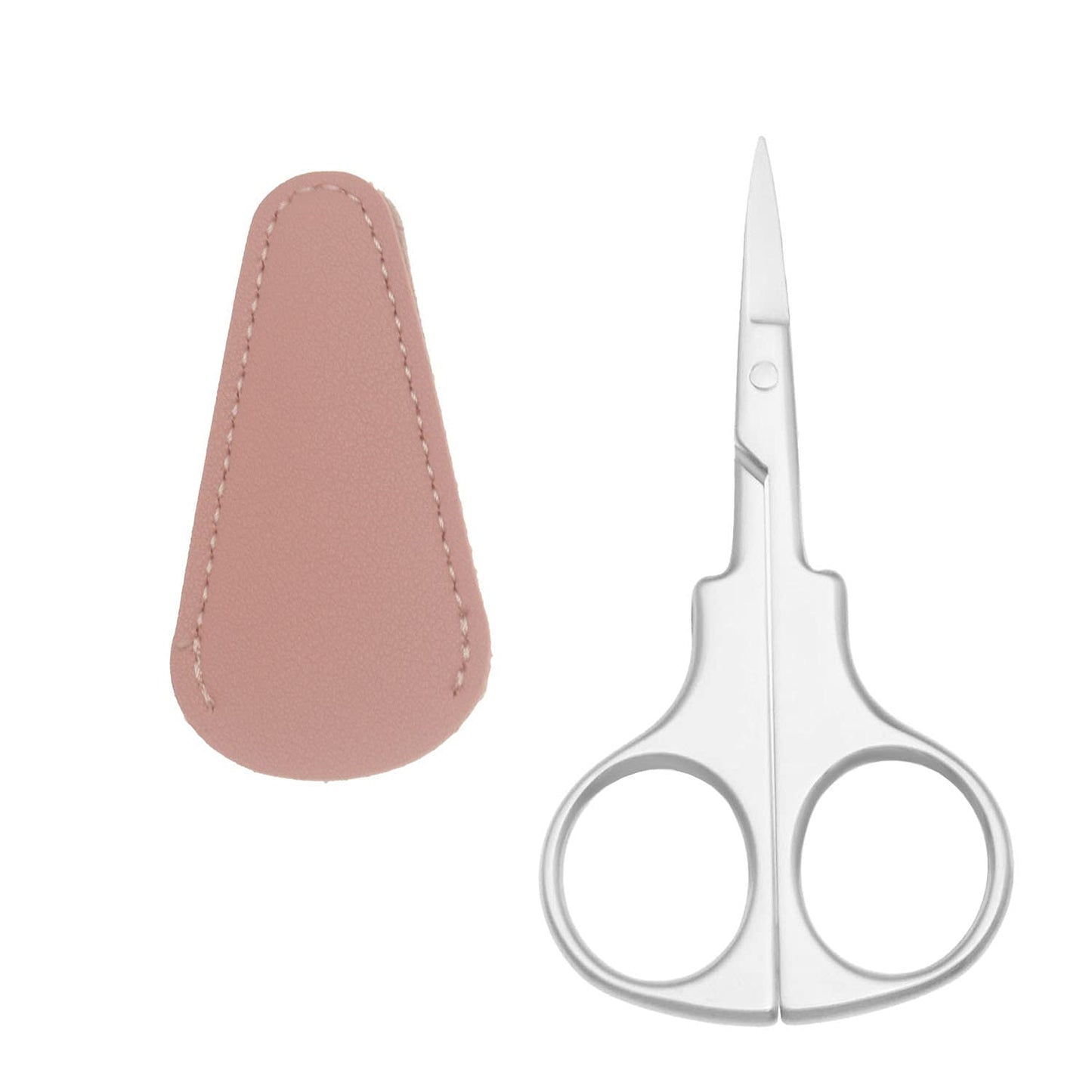 Motanar Professional Grooming Scissors for Personal Care Facial Hair Removal and Ear Nose Eyebrow Trimming Stainless Steel Straight Tip Scissors 3.7 Inch