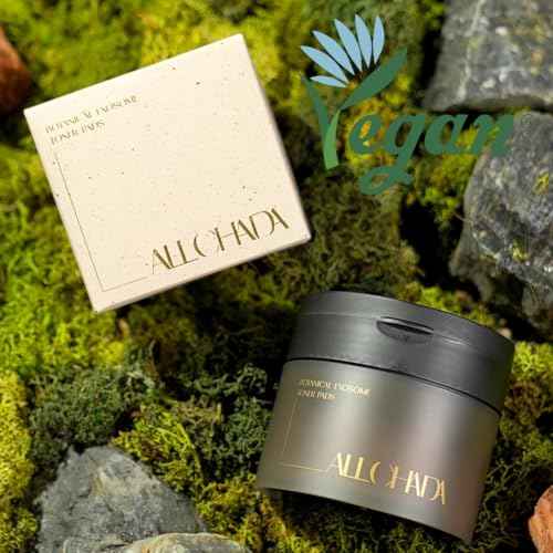 ALLCHADA¢ç Doctor-Developed Vegan Exosome Toner Pads ? Hydrating & Soothing for Sensitive Skin, Dermatologically Tested, Non-Irritating, Alcohol-Free - 60 Pads, 90ml