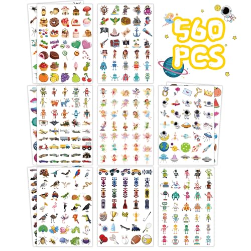 560 Temporary Tattoos for Kids – Waterproof Designs