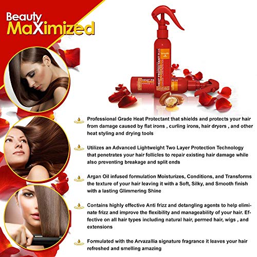 Arvazallia Heat Protectant Spray with Argan Oil