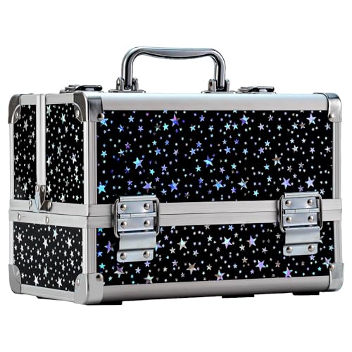 Leeora&Leekoo Makeup Train Case - 2 Trays Organizer Box