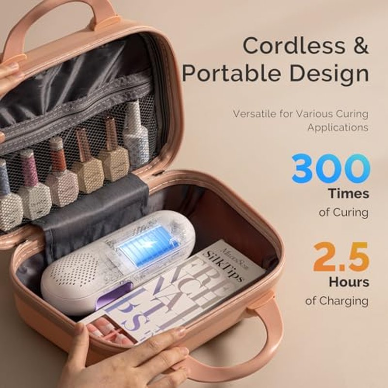 MelodySusie Cordless UV Nail Lamp P-PLUS20F - 48W with Rotatable Panel