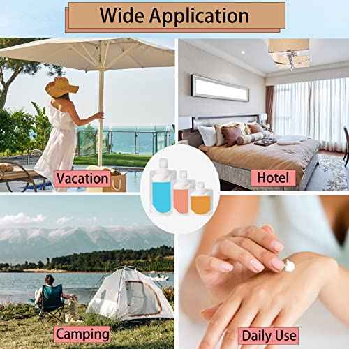 18 PCS Travel Pouches for Toiletries TSA Approved Travel Fluid Makeup Packing Bag Travel Containers for Toiletries Leak Proof Travel Size Toiletries Refillable Cosmetic Containers