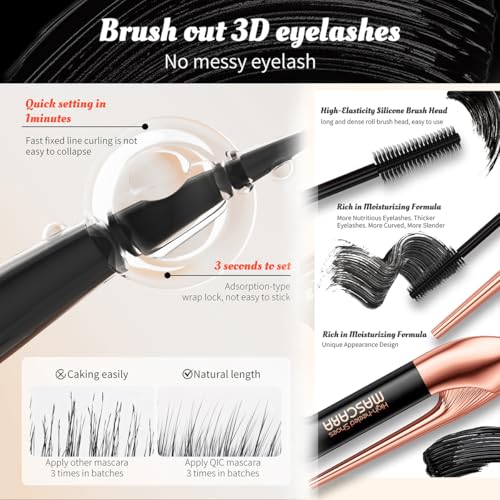 5D Silk Fiber Lash Mascara - Volumizing Waterproof Extension