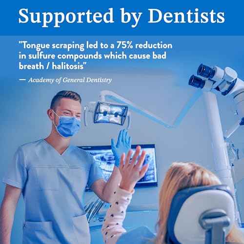 Mouthology Tongue Scraper (2 Pack), Reduce Bad Breath (Travel Cases Included), Stainless Steel Tongue Cleaners, Metal Tongue Scraper, Tongue Scraper for Adults - Fresher Breath in Seconds