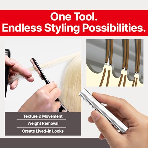 Feather Bonus Value Pack, Styling Razor Standard Blades - Professional Hair Cutting Blades for Styling, Shaping, Thinning - Single Edge Guarded Blade - Made in Japan -30 Counts +1 Blade Disposal Case