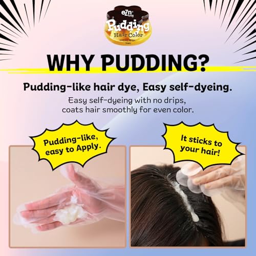 eZn Pudding Hair Color Ash Beige – Ammonia-Free Korean Dye