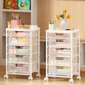 Sbanmao 5-Drawer Rolling Storage Cart with Lockable Wheels