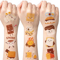 Smores Temporary Tattoos 144 Pieces - Marshmallow Party Stickers